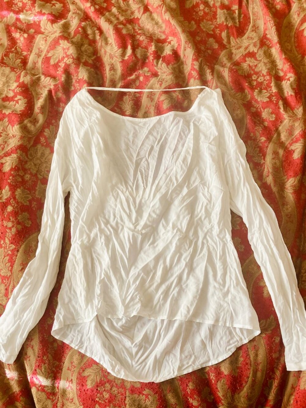 Silky Vintage YFB Young, Fabulous & Broke Cowl back Top. S/M - Picture 5 of 8